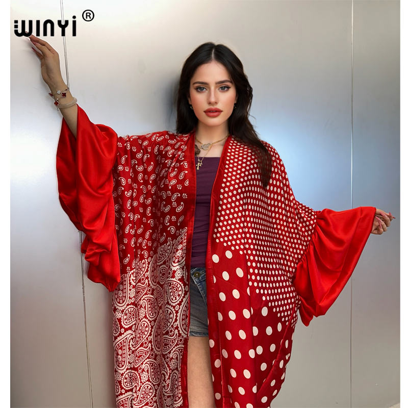 Cover Up Kaftan - WINYI Yaz Kimono Parti Elbisesi Plaj