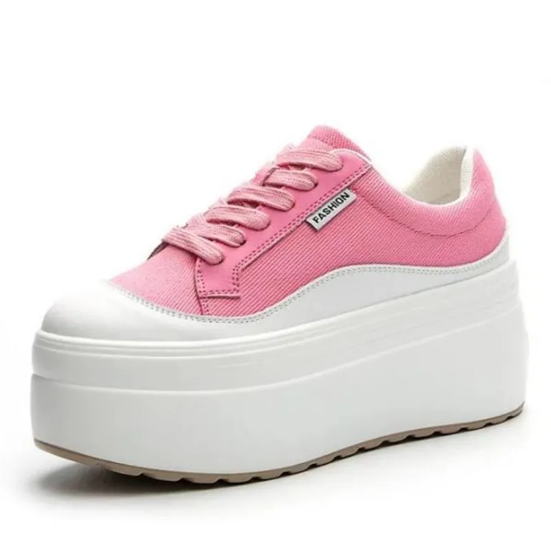 Wedge Espadrille Women - 8 cm Yeni Kanvas Hakiki Deri