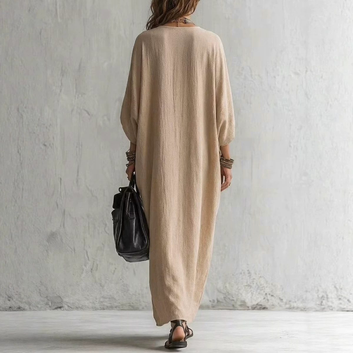 Kadınlar için Boho Nakışlı Kaf - Cover Up Kaftan incelemesi ve fiyatı