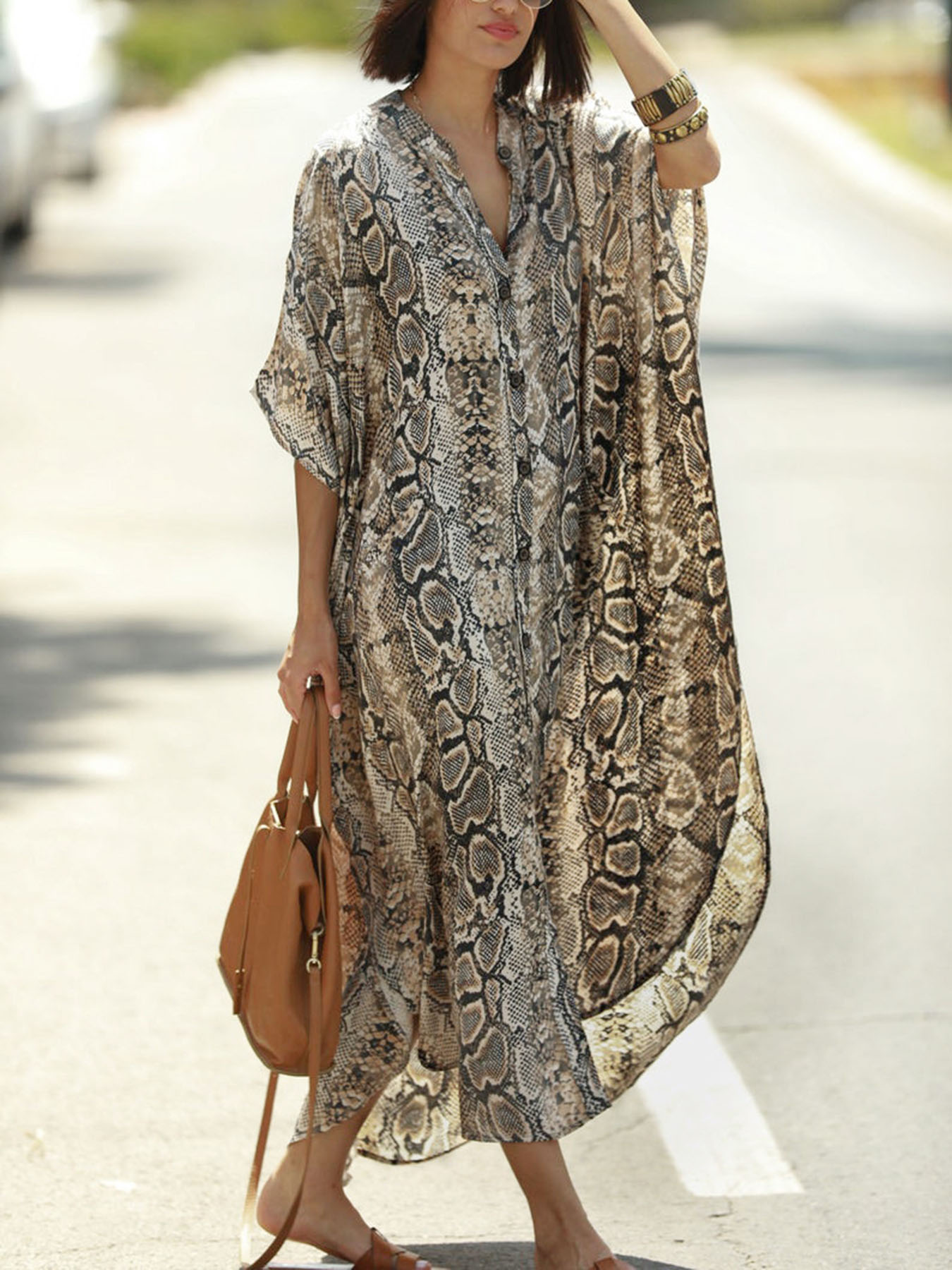 Bohem Desenli Plaj Örtüsü |    - Cover Up Kaftan incelemesi ve fiyatı