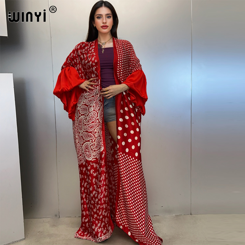 WINYI Yaz Kimono Parti Elbises - Cover Up Kaftan incelemesi ve fiyatı