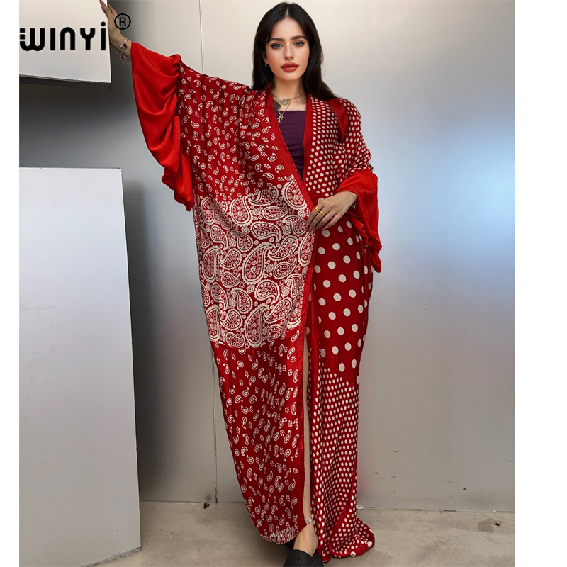 WINYI Yaz Kimono Parti Elbises - Cover Up Kaftan incelemesi ve fiyatı