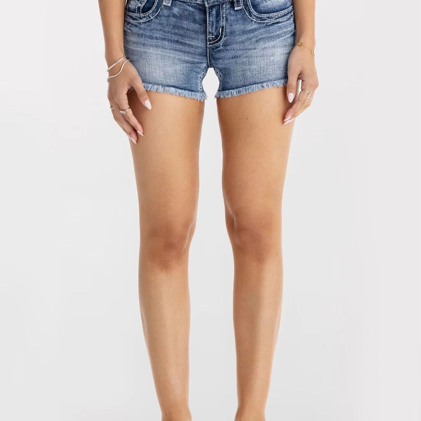 Kadın Giysileri Kelebek Taklid - Shorts Denim Frayed incelemesi ve fiyatı